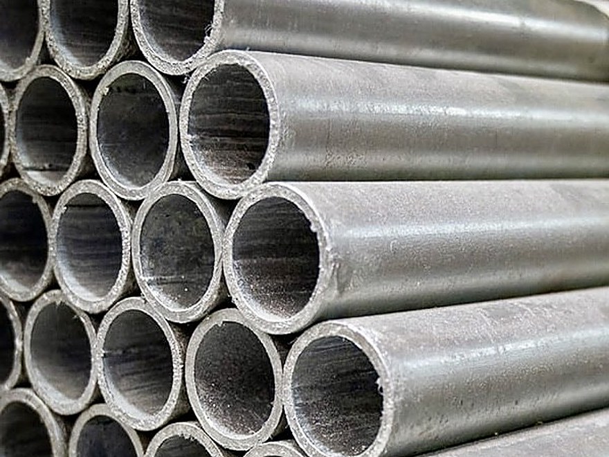 Galvanized round steel tubing
